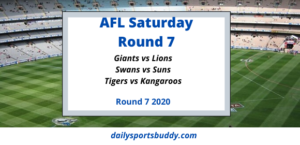AFL Saturday Round 7 2020
