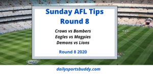 Sunday AFL Tips Round 8 2020