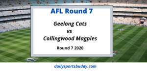 Geelong vs Collingwood Round 7 2020