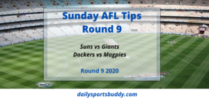 AFL Sunday Tips Round 9