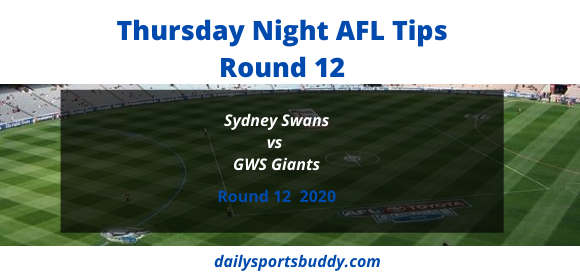 Sydney Swans vs GWS Giants Round 12