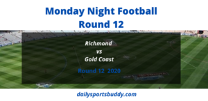 Richmond vs Gold Coast Round 12