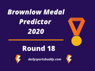 Brownlow Medal Predictor Round 18 2020