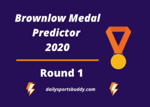 Brownlow Medal Predictor Round 1 2020
