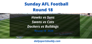 Sunday AFL Tips Round 18 2020