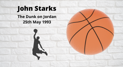 John Starks The Dunk on Jordan