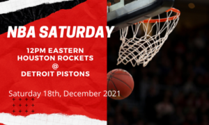 Houston Rockets vs Detroit Pistons Dec 18th