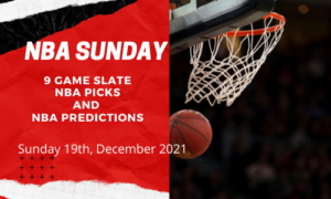 NBA Picks Today, Sunday Dec 19th