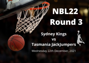 Sydney Kings vs Tasmania JackJumpers Dec 22